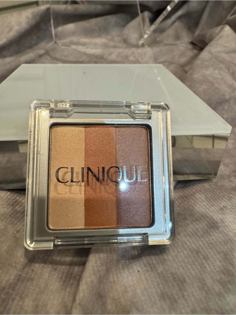 Clinique 3-Strip Shimmer Blush Trio Warm Bronze PEONY 01